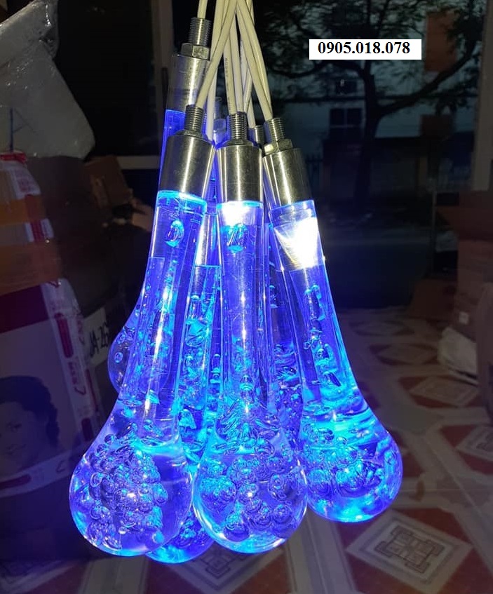 Đèn Led Giọt Nước Màu Xanh Đèn Led Giọt Nước Màu Xanh