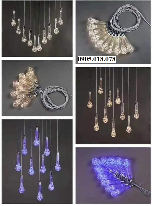Đèn Led Giọt Nước Màu Xanh Đèn Led Giọt Nước Màu Xanh