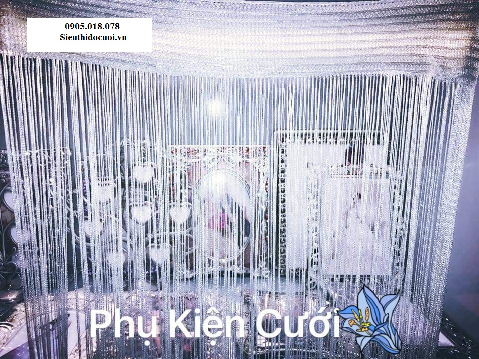 Rèm chỉ, rèm sợi chỉ, màn sợi chỉ trang trí Rèm chỉ, rèm sợi chỉ, màn sợi chỉ trang trí