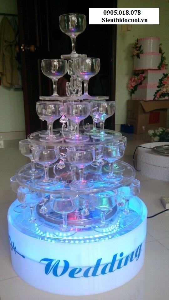 Tháp ly champagne mẫu TL17 Tháp ly champagne mẫu TL17