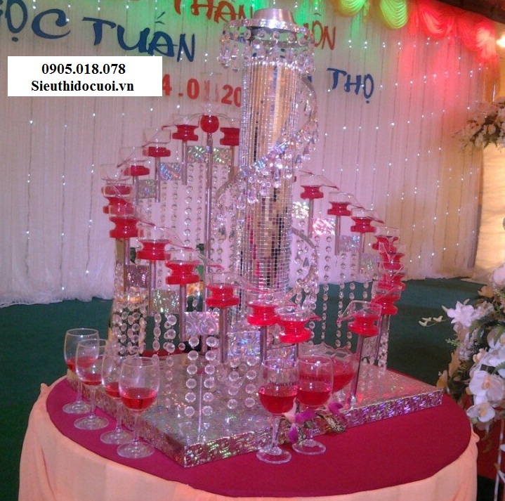 Tháp ly champagne mẫu TL16 Tháp ly champagne mẫu TL16