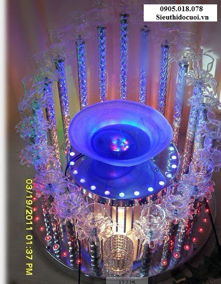 Tháp ly đám cưới, Tháp ly hình đĩa TL8 Tháp ly đám cưới, Tháp ly hình đĩa TL8