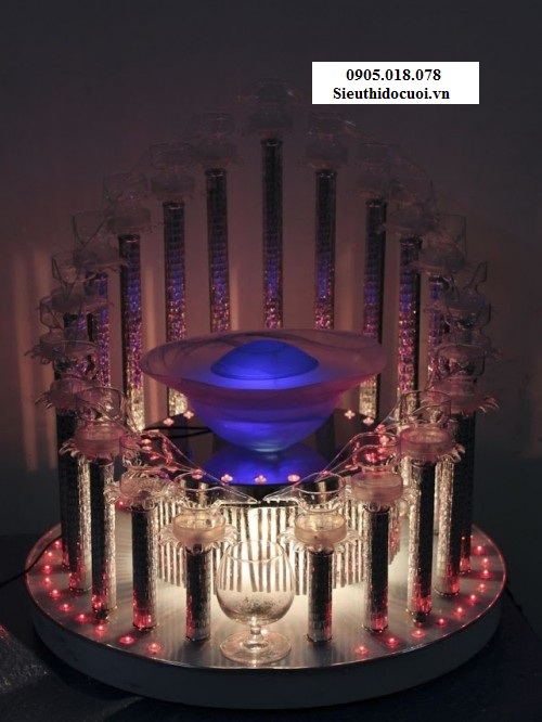 Tháp ly đám cưới, Tháp ly hình đĩa TL8 Tháp ly đám cưới, Tháp ly hình đĩa TL8