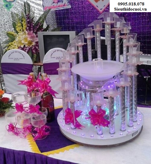 Tháp ly đám cưới, Tháp ly hình đĩa TL8 Tháp ly đám cưới, Tháp ly hình đĩa TL8