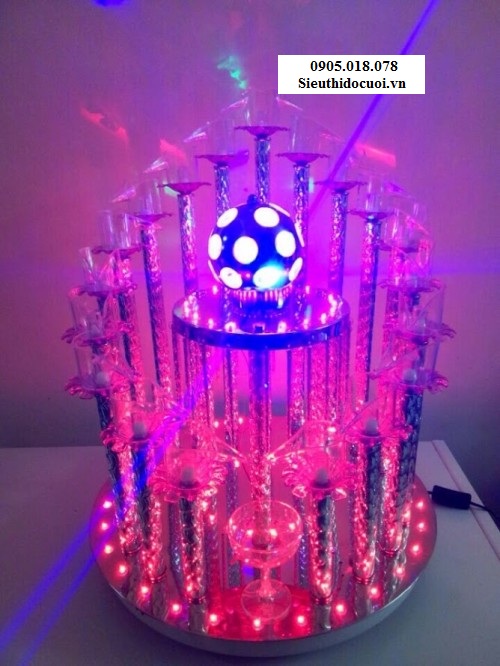 Tháp ly đám cưới, Tháp ly hình cầu TL7 Tháp ly đám cưới, Tháp ly hình cầu TL7