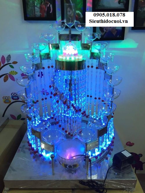 Tháp ly đám cưới, Tháp ly inox liền khối mẫu TL22 Tháp ly đám cưới, Tháp ly inox liền khối mẫu TL22