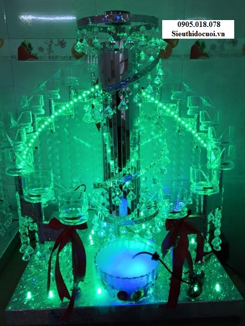 Tháp rượu đám cưới mẫu TL10 Tháp rượu đám cưới mẫu TL10