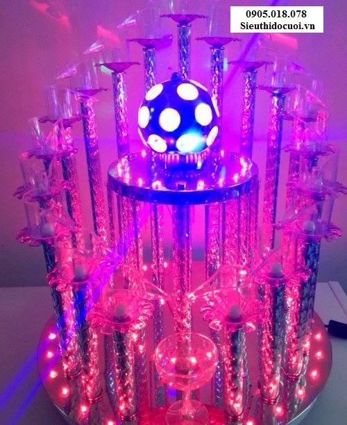 Tháp ly đám cưới, Tháp ly hình cầu TL7 Tháp ly đám cưới, Tháp ly hình cầu TL7