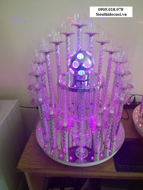 Tháp ly đám cưới, Tháp ly hình cầu TL7 Tháp ly đám cưới, Tháp ly hình cầu TL7