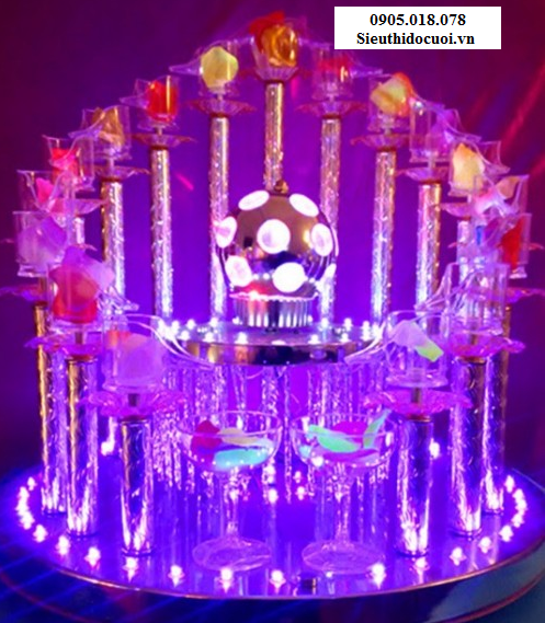 Tháp ly đám cưới, Tháp ly hình cầu TL7 Tháp ly đám cưới, Tháp ly hình cầu TL7