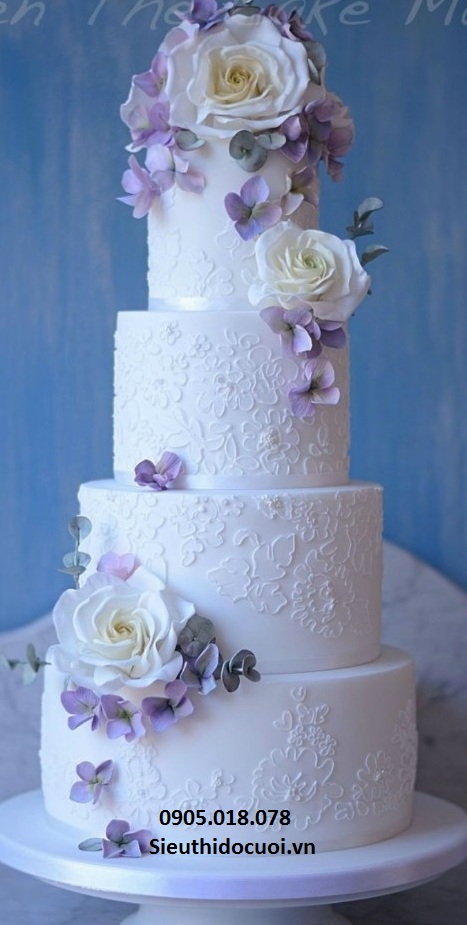 Bánh Kem Mô Hình Silicon đám cưới