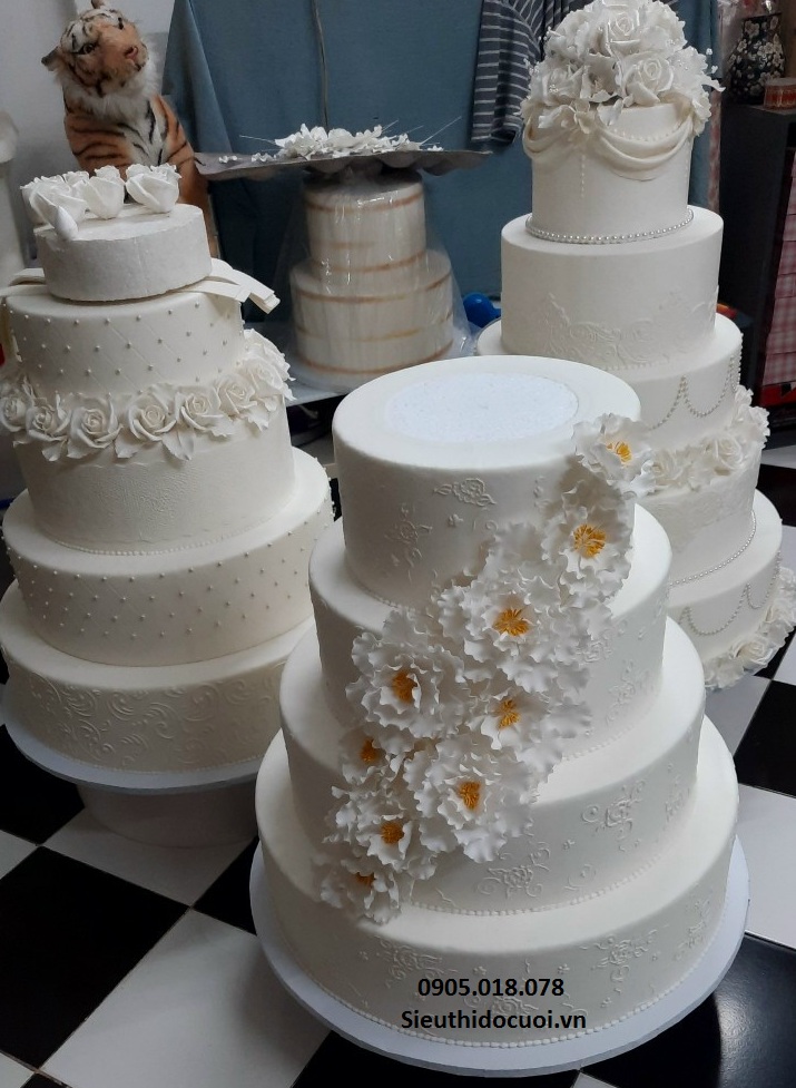 Bánh Kem Mô Hình Silicon đám cưới Bánh Kem Mô Hình Silicon đám cưới