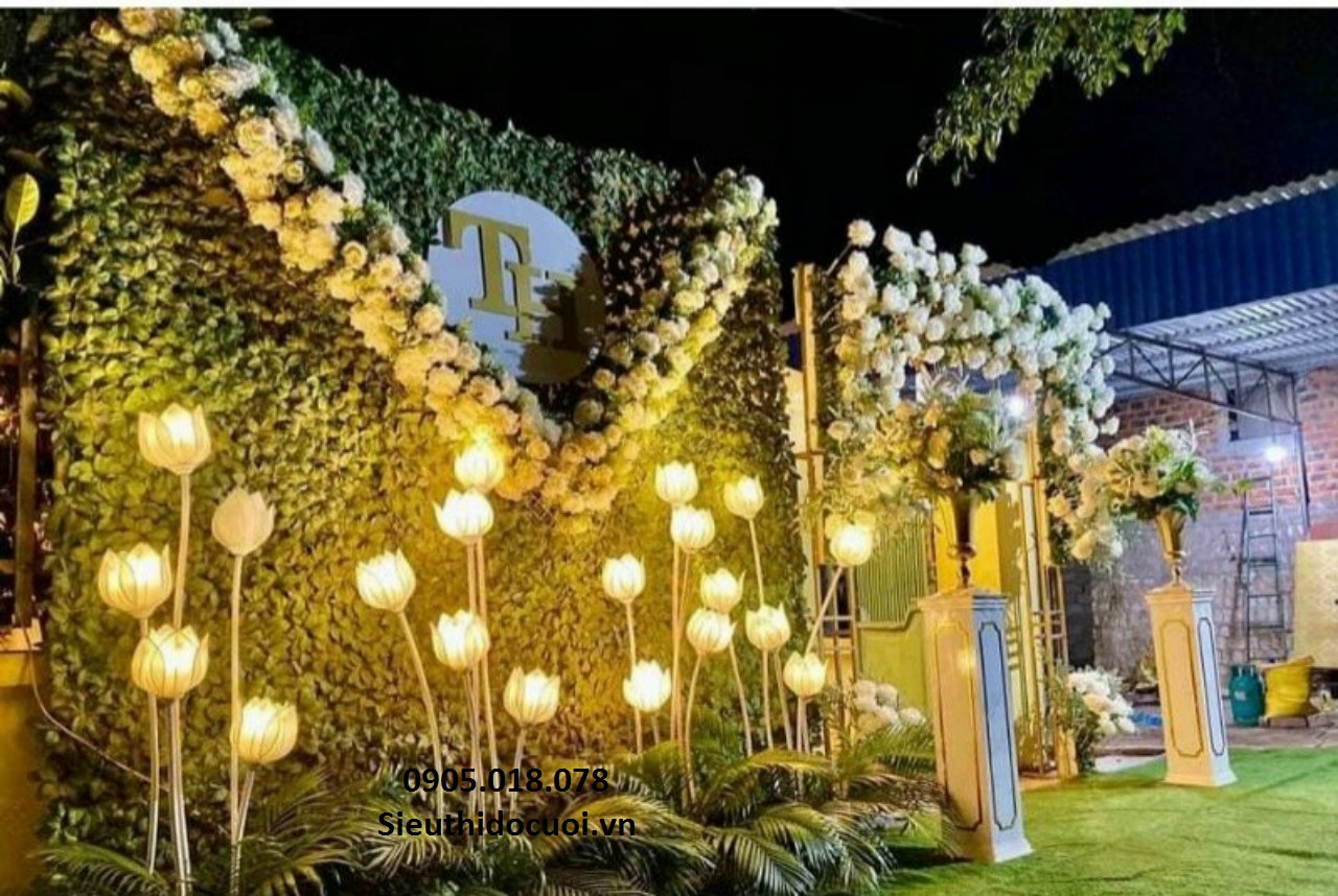 Sóng đèn dẫn lối, trụ đèn dẫn lối hoa sen Sóng đèn dẫn lối, trụ đèn dẫn lối hoa sen