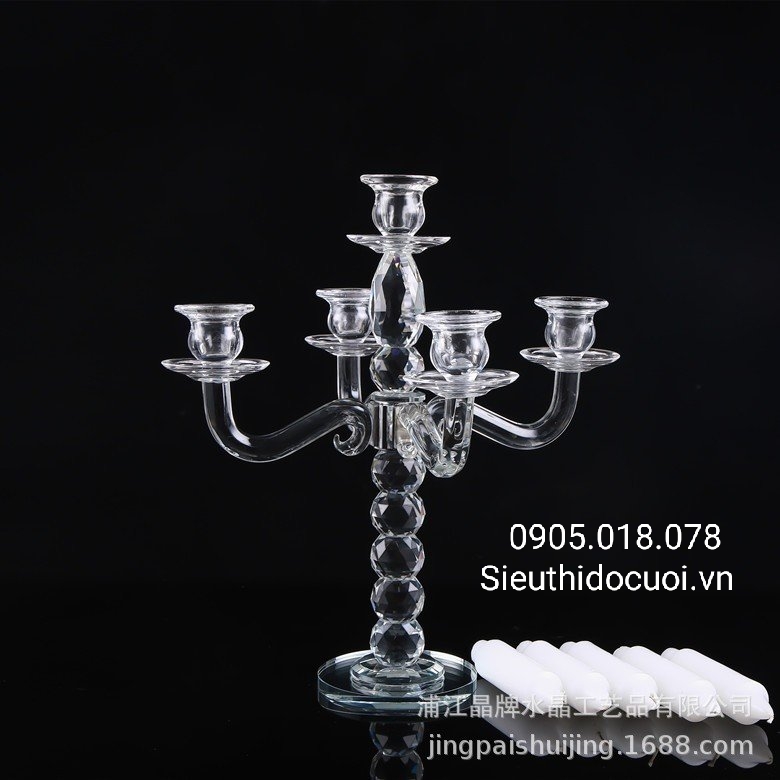 Chân Nến Pha Lê Trong Suốt Chân Nến Pha Lê Trong Suốt