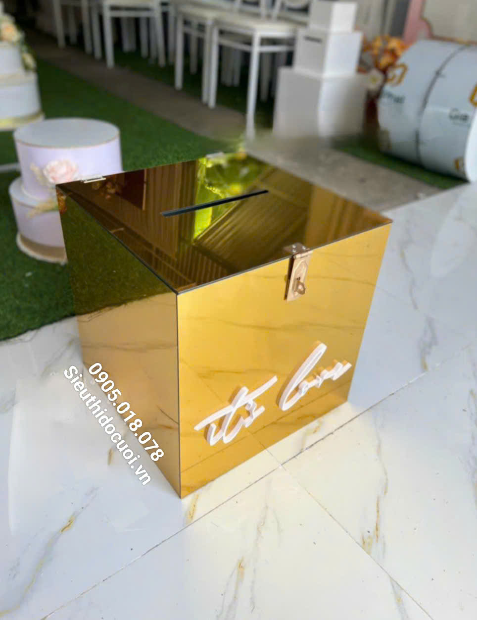 thùng tiền cưới hình vuông thùng tiền cưới hình vuông