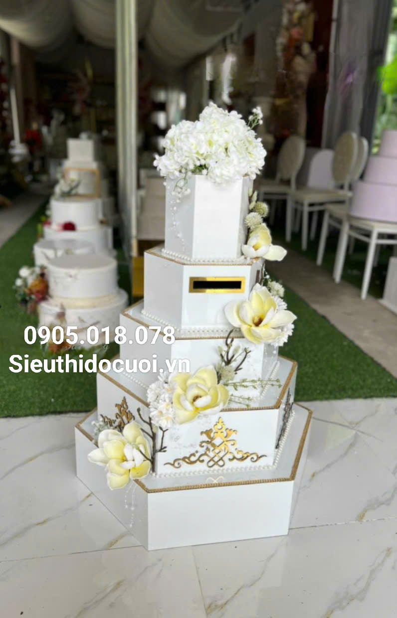 thùng tiền cưới hình bánh kem thùng tiền cưới hình bánh kem