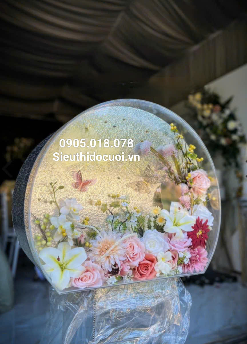 thùng tiền cưới hình tròn thùng tiền cưới hình tròn