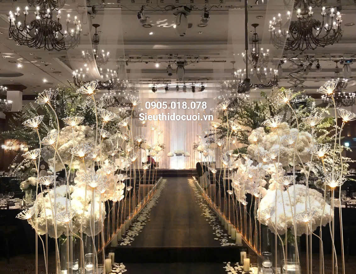 Đèn dẫn lối sân khấu bông tuyết 8 bông Đèn dẫn lối sân khấu bông tuyết 8 bông