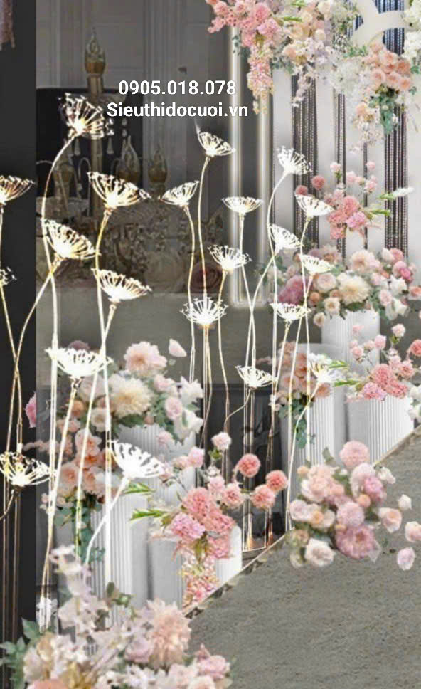 Đèn dẫn lối sân khấu bông tuyết 8 bông Đèn dẫn lối sân khấu bông tuyết 8 bông