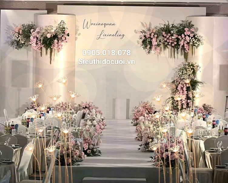 Đèn dẫn lối sân khấu bông tuyết 8 bông Đèn dẫn lối sân khấu bông tuyết 8 bông