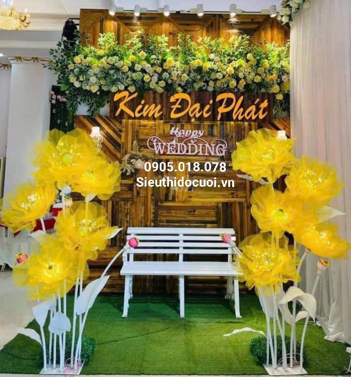 Dẫn lối sân khấu hoa voan Dẫn lối sân khấu hoa voan