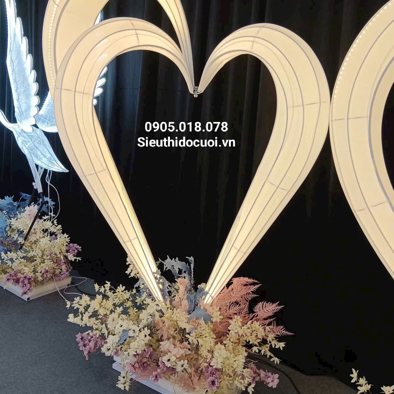 Đèn Led trái tim vòm Đèn Led trái tim vòm