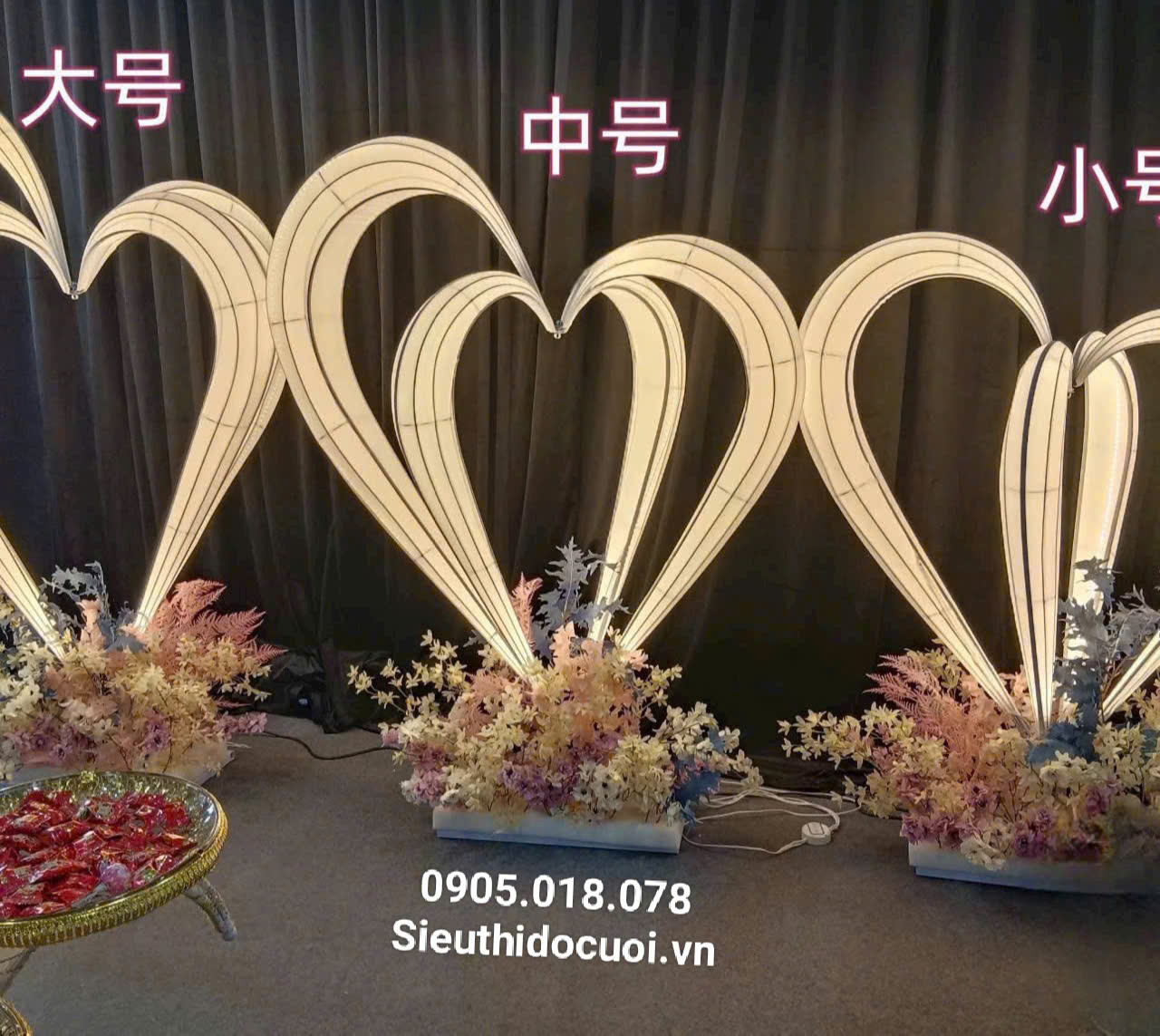 Đèn Led trái tim vòm Đèn Led trái tim vòm