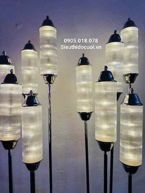 Đèn dẫn lối đám cưới hình ống cầu Đèn dẫn lối đám cưới hình ống cầu