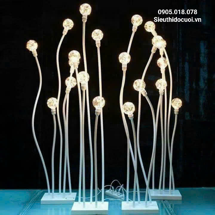 Đèn dẫn lối đám cưới bóng tròn 5 ngọn Đèn dẫn lối đám cưới bóng tròn 5 ngọn