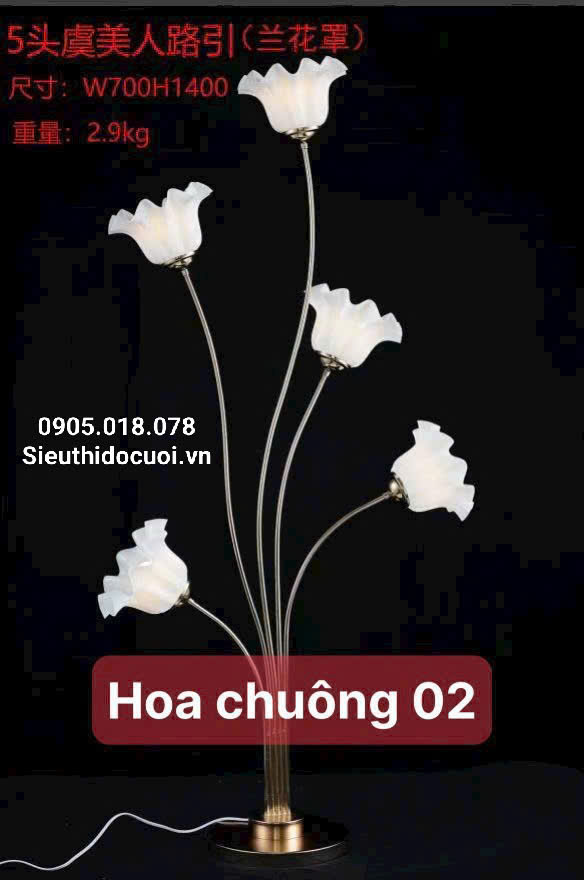 Đèn dẫn lối đám cưới hoa chuông Đèn dẫn lối đám cưới hoa chuông