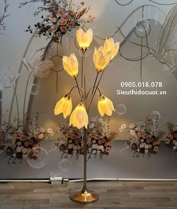 Đèn dẫn lối đám cưới hoa mộc lan Đèn dẫn lối đám cưới hoa mộc lan