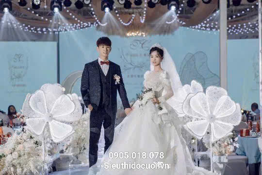 Đèn dẫn lối đám cưới hoa led đại Đèn dẫn lối đám cưới hoa led đại