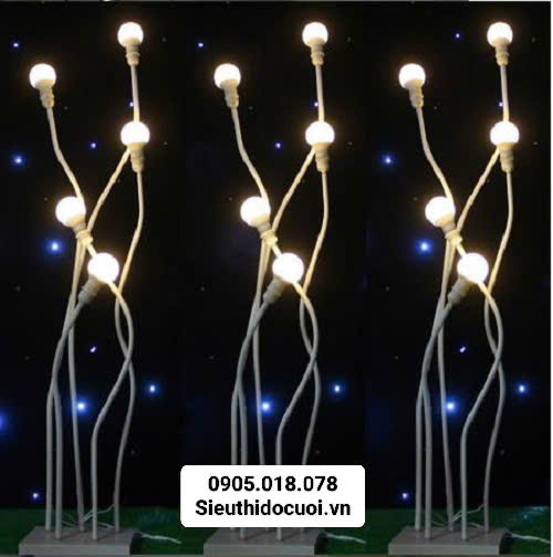 Đèn dẫn lối đám cưới bóng tròn 5 ngọn Đèn dẫn lối đám cưới bóng tròn 5 ngọn