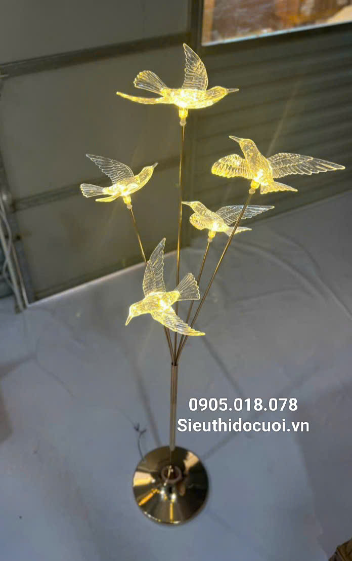 Đèn dẫn lối đám cưới chim led Đèn dẫn lối đám cưới chim led