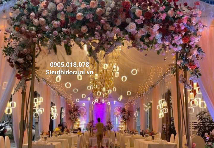 Đèn trang trí đám cưới thả led mica Đèn trang trí đám cưới thả led mica