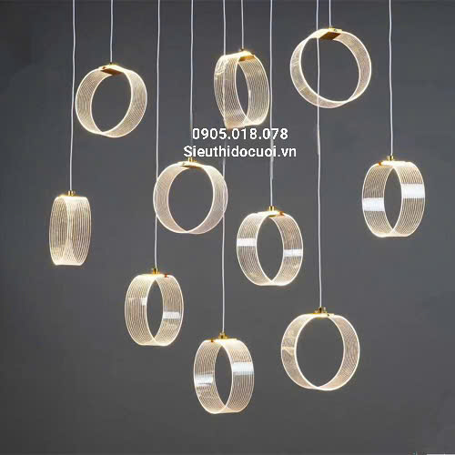 Đèn trang trí đám cưới thả led mica Đèn trang trí đám cưới thả led mica