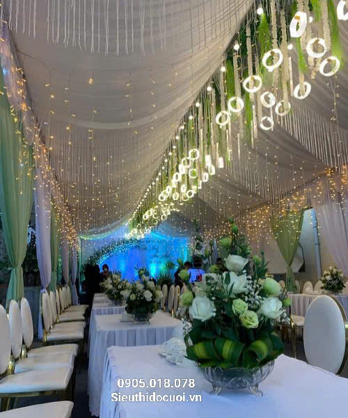 Đèn trang trí đám cưới thả led mica Đèn trang trí đám cưới thả led mica