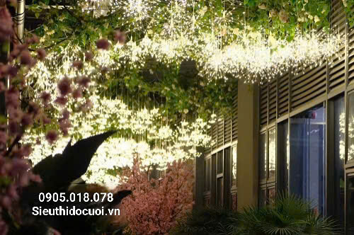 Đèn trang trí đám cưới thả led pháo hoa Đèn trang trí đám cưới thả led pháo hoa