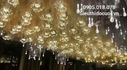 Đèn trang trí đám cưới thả led pháo hoa Đèn trang trí đám cưới thả led pháo hoa