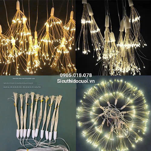 Đèn trang trí đám cưới thả led pháo hoa Đèn trang trí đám cưới thả led pháo hoa