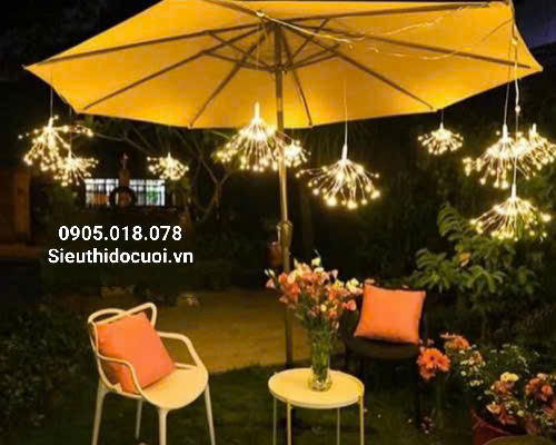 Đèn trang trí đám cưới thả led pháo hoa Đèn trang trí đám cưới thả led pháo hoa