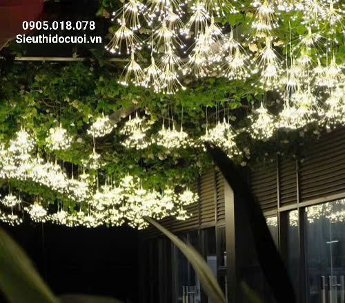 Đèn trang trí đám cưới thả led pháo hoa Đèn trang trí đám cưới thả led pháo hoa