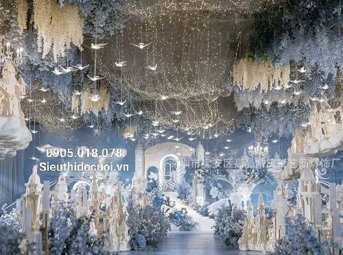 Đèn trang trí rạp cưới led chim trong suốt Đèn trang trí rạp cưới led chim trong suốt
