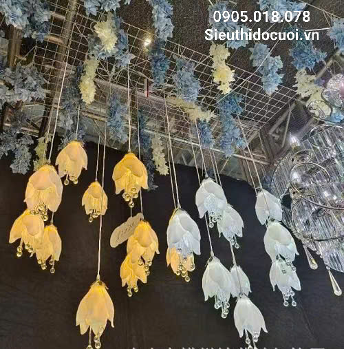 Mua đèn led đám cưới thả hoa mộc lan Mua đèn led đám cưới thả hoa mộc lan