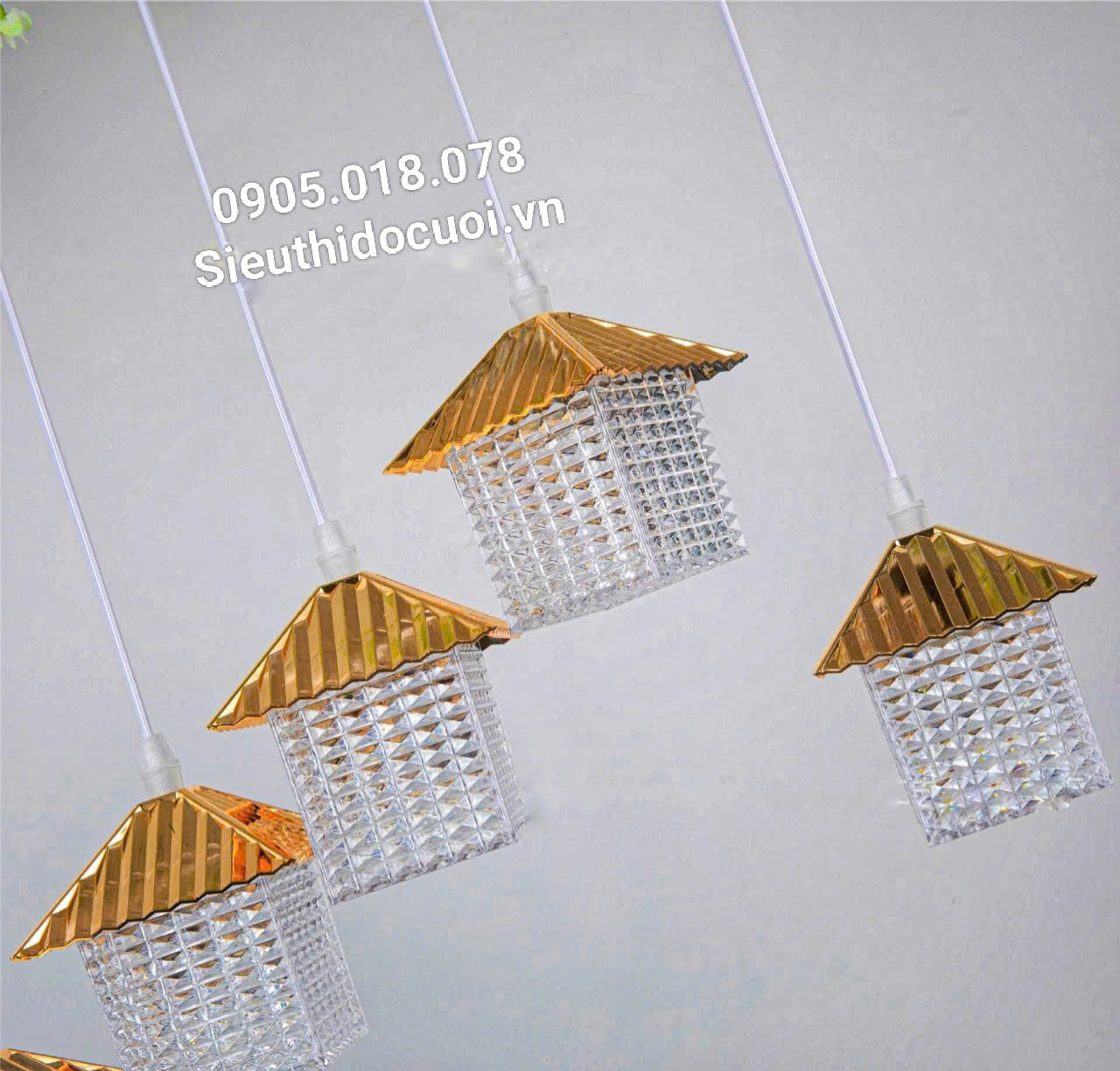 Dây đèn trang trí đám cưới thả ngôi nhà led Dây đèn trang trí đám cưới thả ngôi nhà led