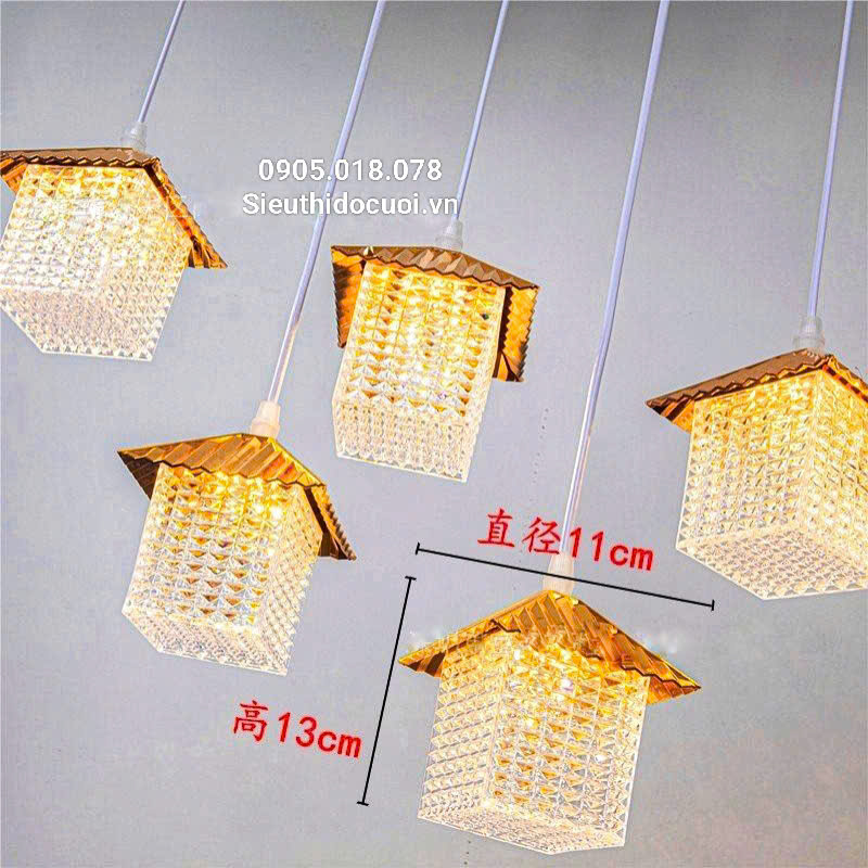 Dây đèn trang trí đám cưới thả ngôi nhà led Dây đèn trang trí đám cưới thả ngôi nhà led