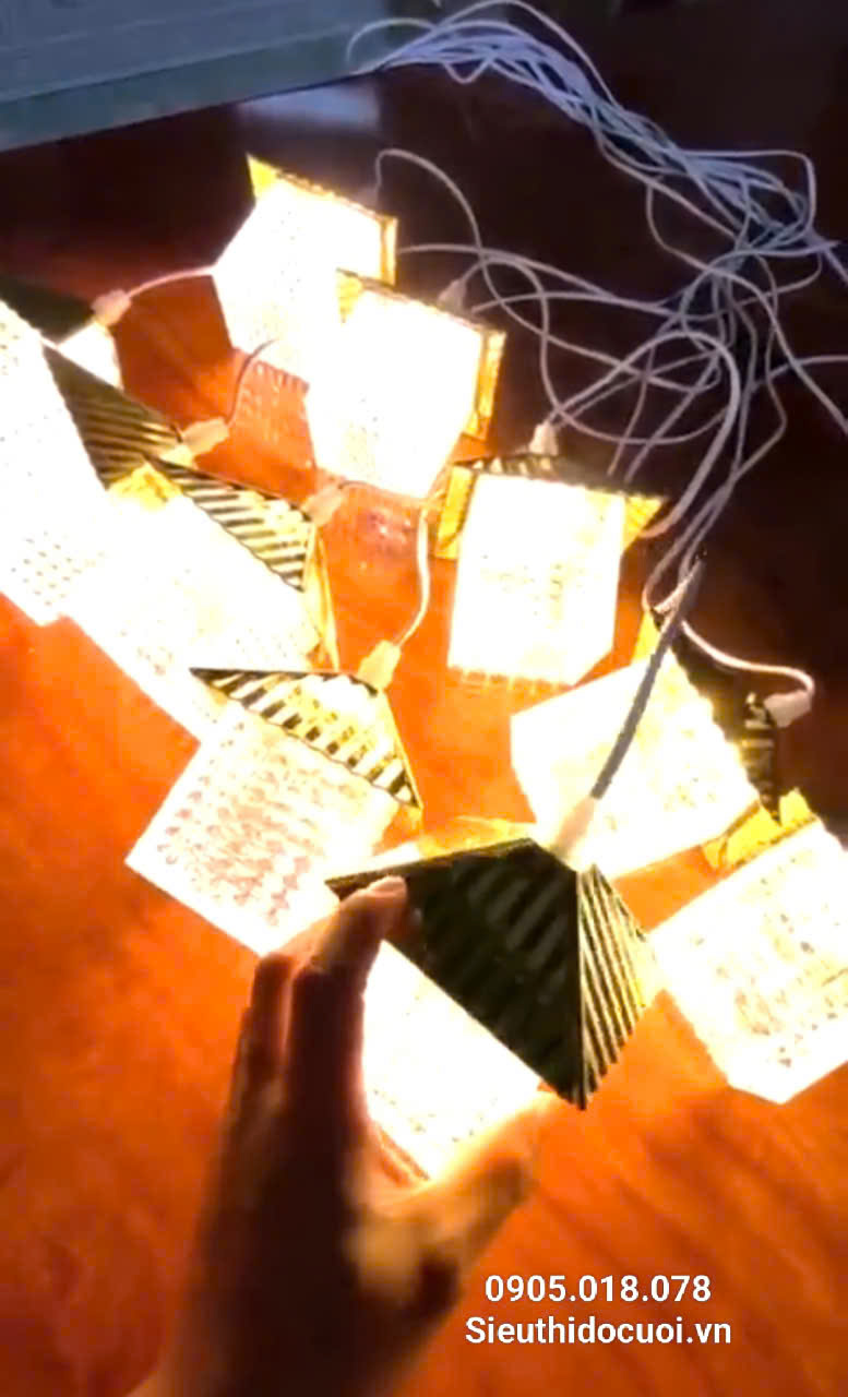 Dây đèn trang trí đám cưới thả ngôi nhà led Dây đèn trang trí đám cưới thả ngôi nhà led