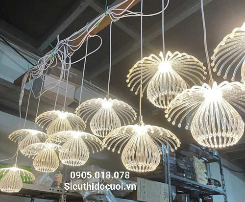 Đèn led thả sứa biển 2 tầng Đèn led thả sứa biển 2 tầng