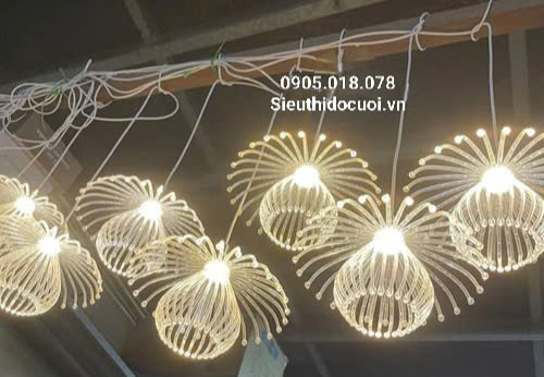 Đèn led thả sứa biển 2 tầng Đèn led thả sứa biển 2 tầng