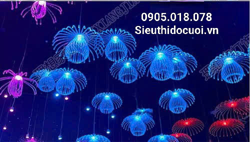 Đèn led thả sứa biển 2 tầng Đèn led thả sứa biển 2 tầng